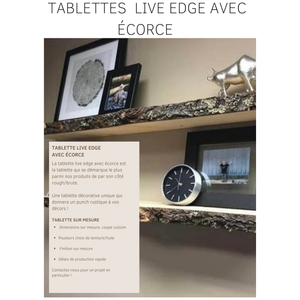 Gray Tablette Rustique - Live edge