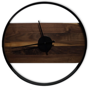 Horloge Décorative -  Noyer Noir